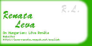 renata leva business card