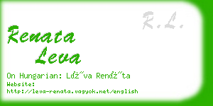 renata leva business card